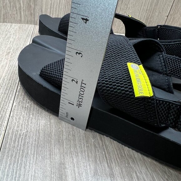 The Healing Sole Everett Ortho Platform Sandals Womens Size 8 Woven Mesh Black - Picture 12 of 12